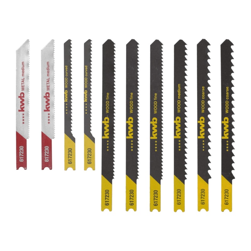 Kwb Jigsaw Blade Set – 10 Pieces
