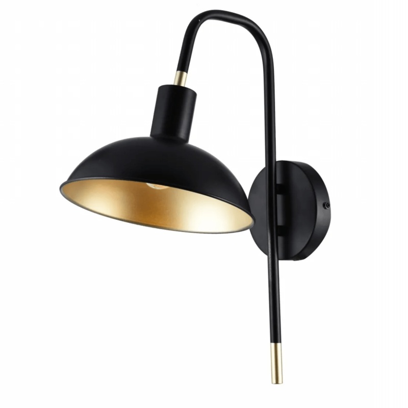 Modern Black Metal Dome Sunflower Wall Light – MB75196A-1