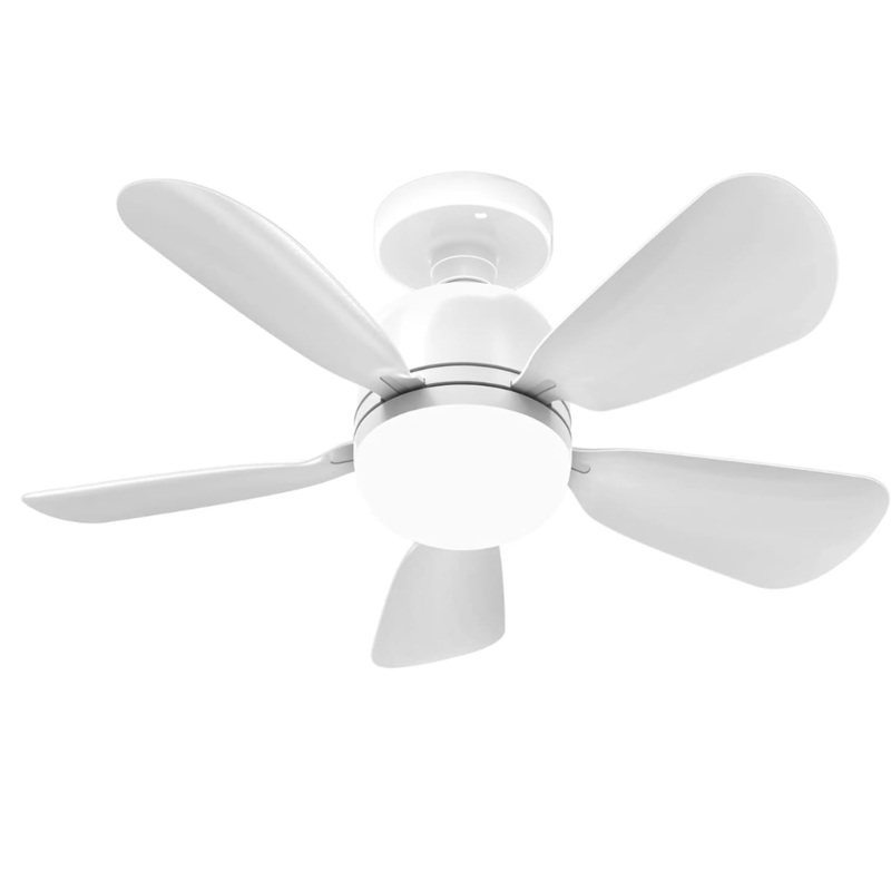 Modern Ceiling Fan with LED Light and Remote Control – 18W