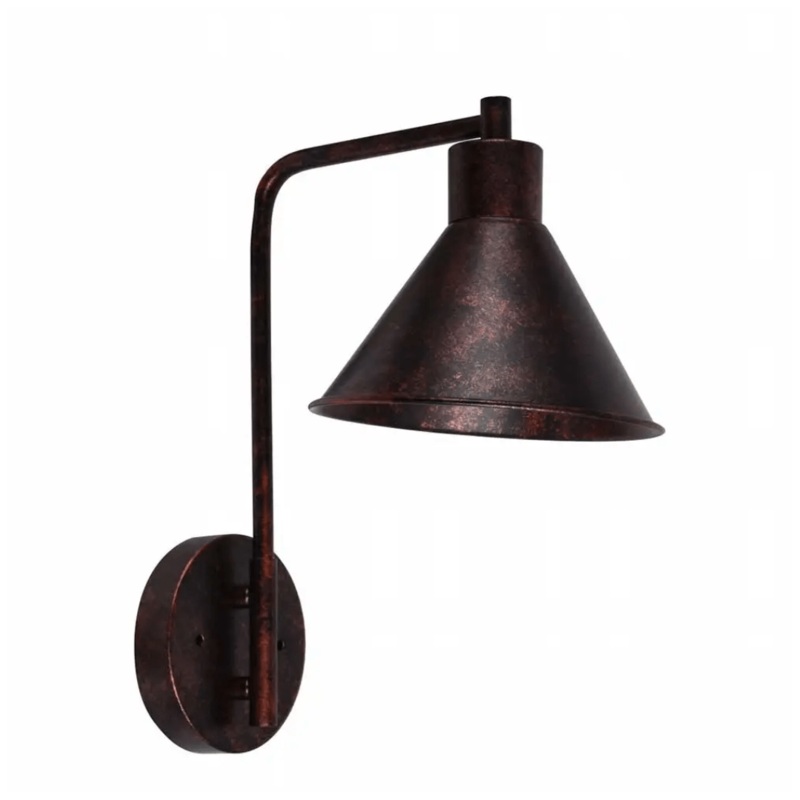 Modern Curved Red Bronze 40W Corner Wall Light