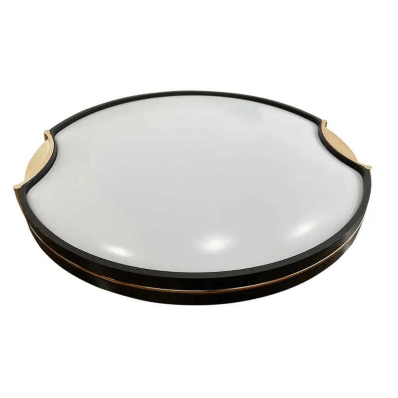 Modern LED Flush Ceiling 48W Light Black – D500
