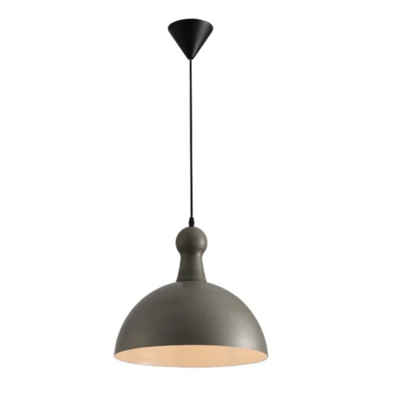 Antique Grey Brass Dome Metal  E27 Pendant Ceiling Light – D380