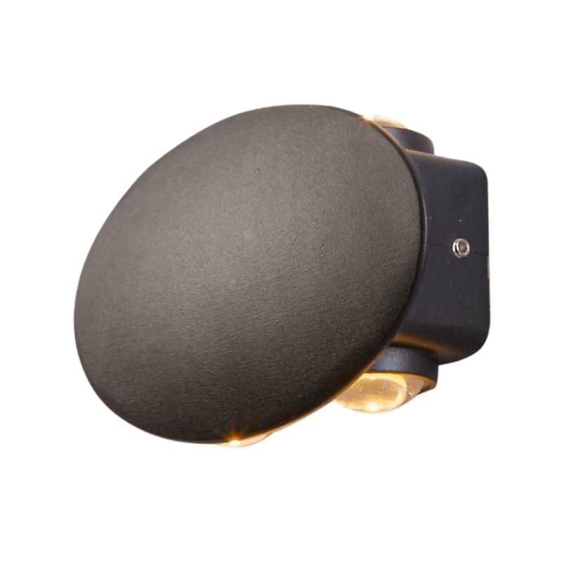Black Ellipse Up Down Decorative Outdoor Modern LED Wall Light – 4 X 1W