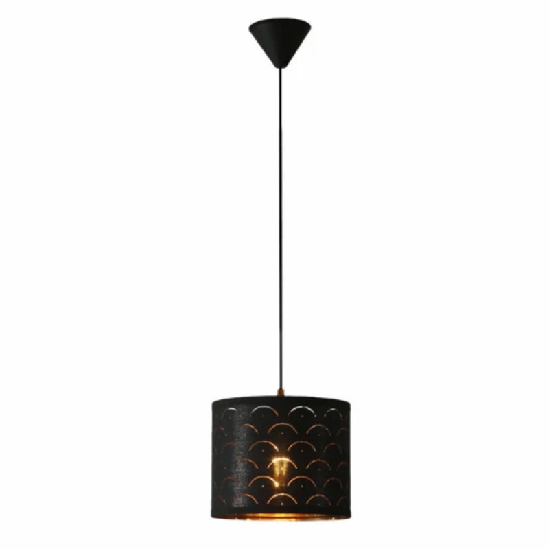 Black Gold Shade Scandinavian Modern Pendant Ceiling Light – D250 mm/ D440 mm