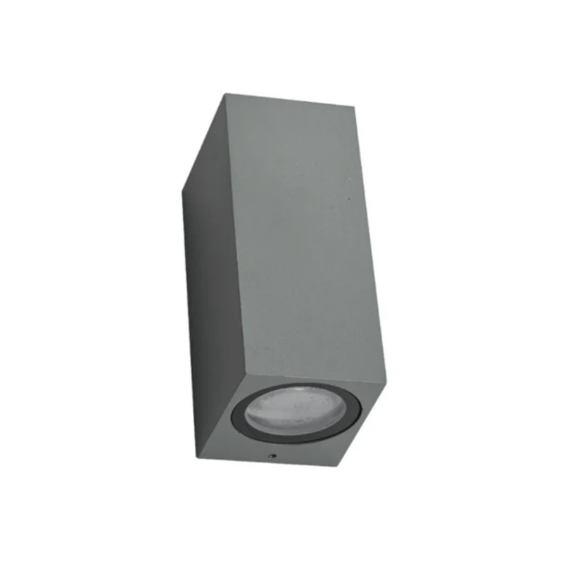 Cuboid Grey 2 directions Wall Lamp GU10 – IP54