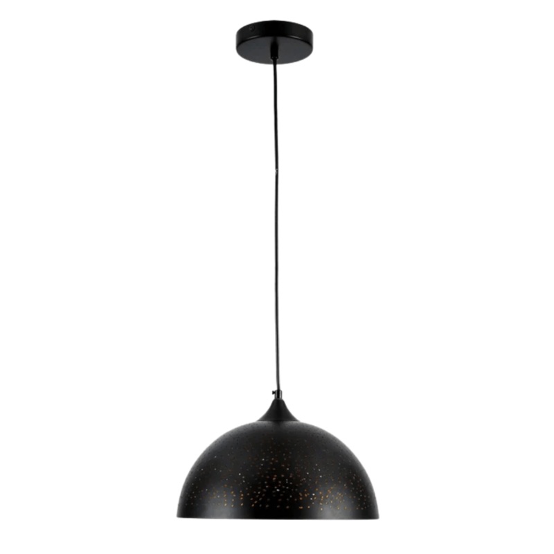 Dome Morrocan Night Milkyway Black & Gold E27 Ceiling Pendant Light – 300mm