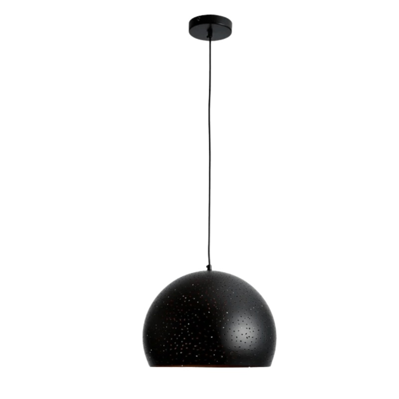 Dome Morrocan Night Milkyway Black & Gold E27 Ceiling Pendant Light – 350mm