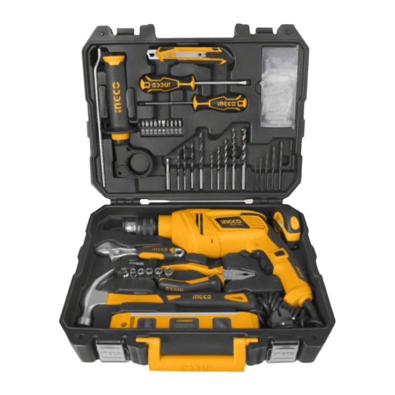 Ingco 101 Pieces Tools Set with 850W Hammer Impact Drill – HKTHP11022