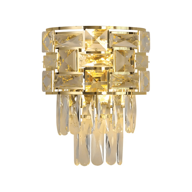 Basketweave Crystal Chandelier Wall Light – 40W