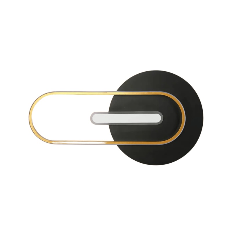Chic Black Eclipse LED Wall and Ceiling Light – 33W
