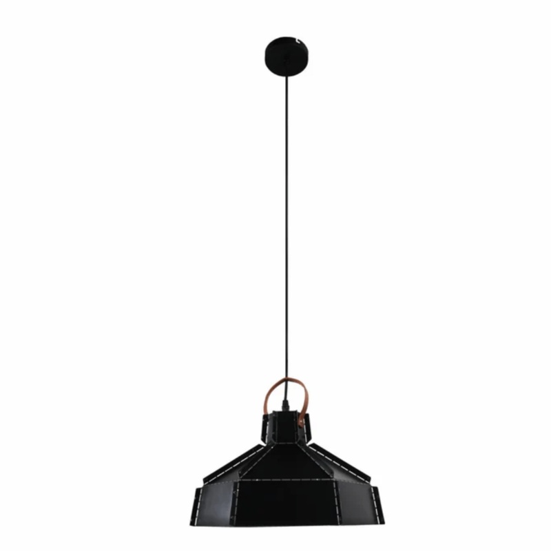 Esagono Black Midi Maxi Metal E27 Pendant Ceiling Light – 355mm/410mm