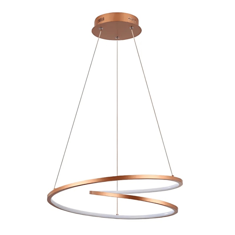 LED Double Loop-Infinity Gold Finishing 4000K Scandinavian Pendant Ceiling Light