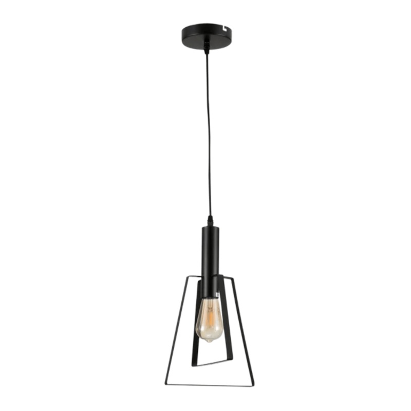Nordic Black Cage E27 Pendant Ceiling Light