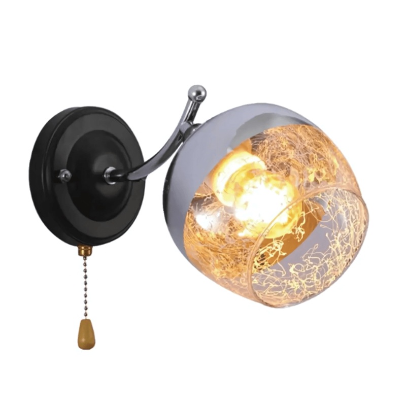 Partial Mirror Cone Glass Wall Light – 40W