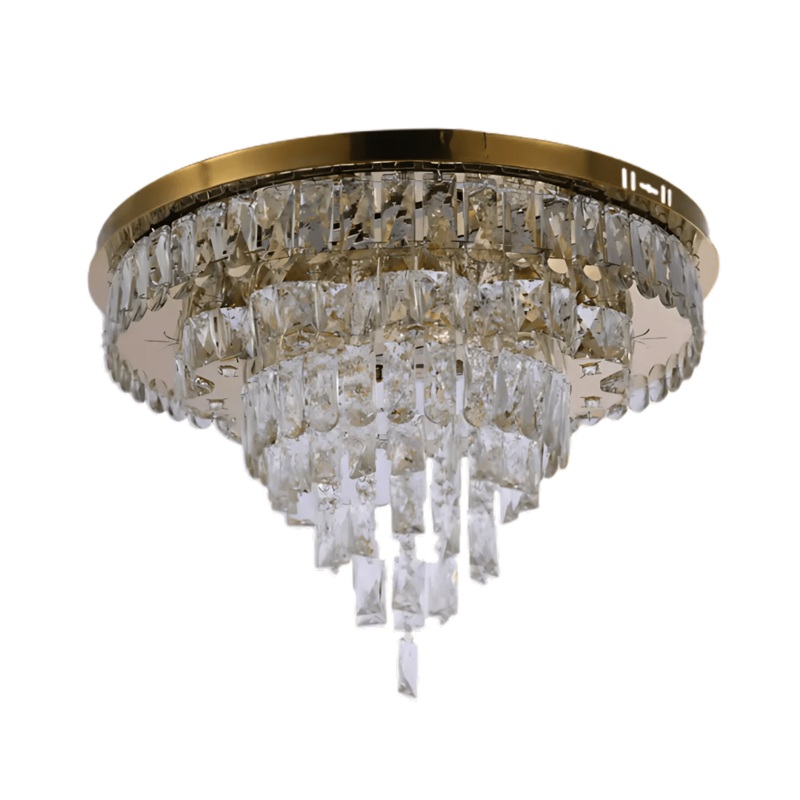 Three-tiered Cascading Flush Ceiling Chandelier Light – 45W