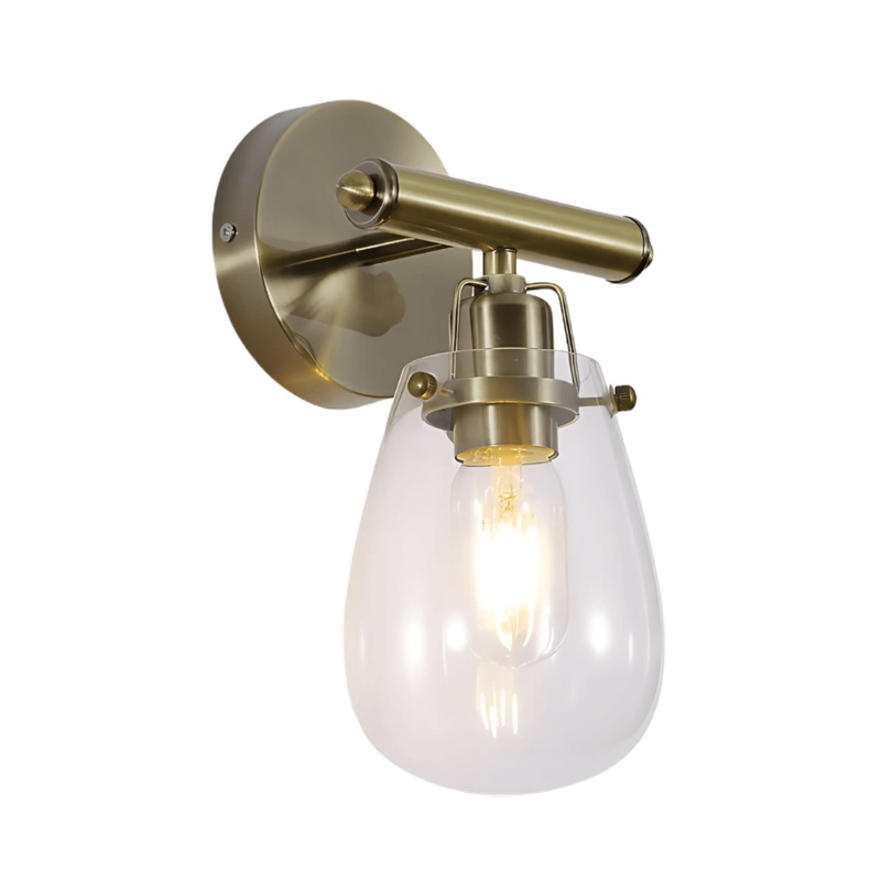 Vintage Antique Brass Industrial Wall Light – 40W