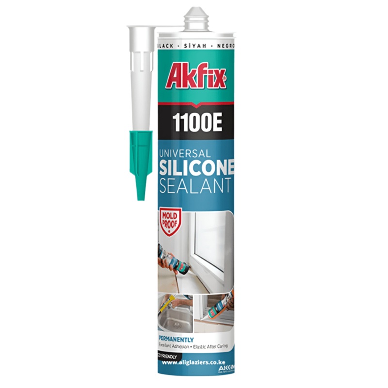 Akfix Silicone 280g – 1100E|White|Gray|Black|Clear
