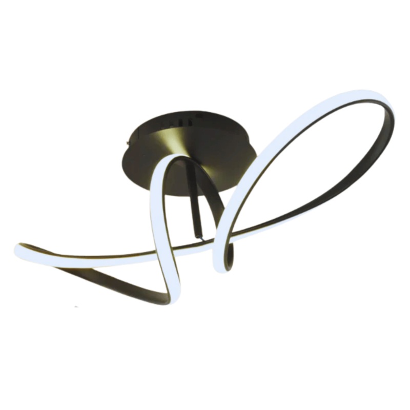 Geometric Elegance Trefoil Flush LED Ceiling Light