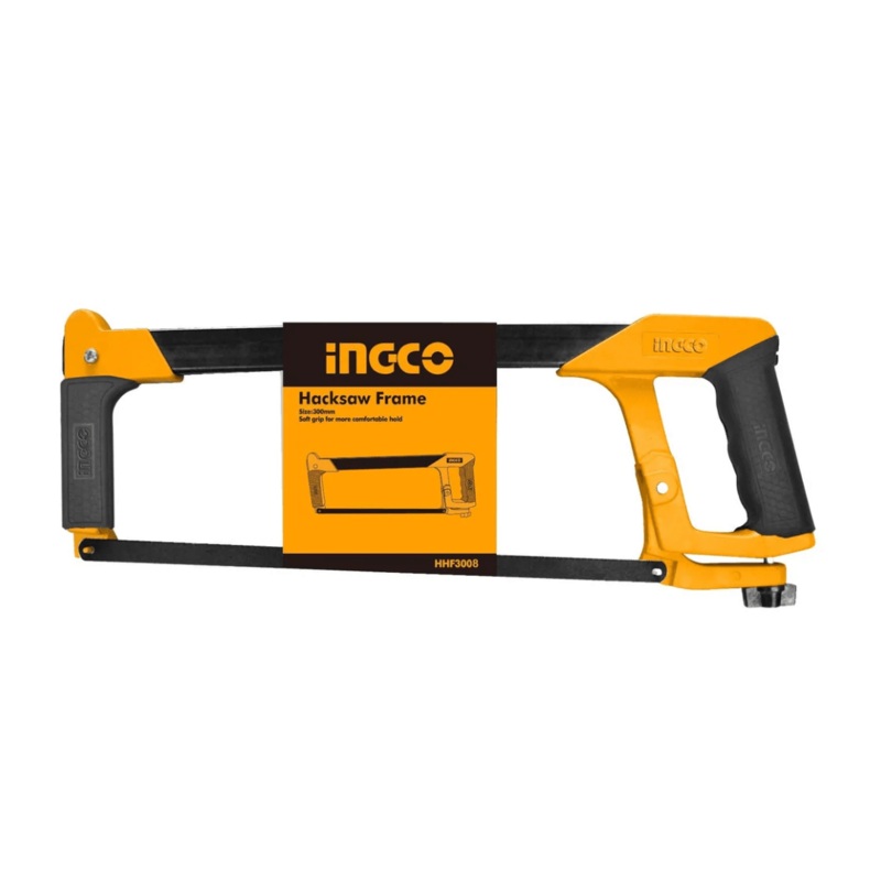 Ingco 12 Industrial Adjustable Frame with Soft Grip Hacksaw – HHF3008