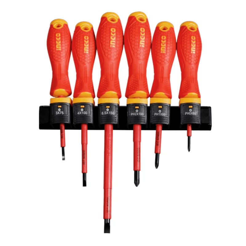 Ingco 6 Pieces Insulated Screwdriver Set – HKISD0608