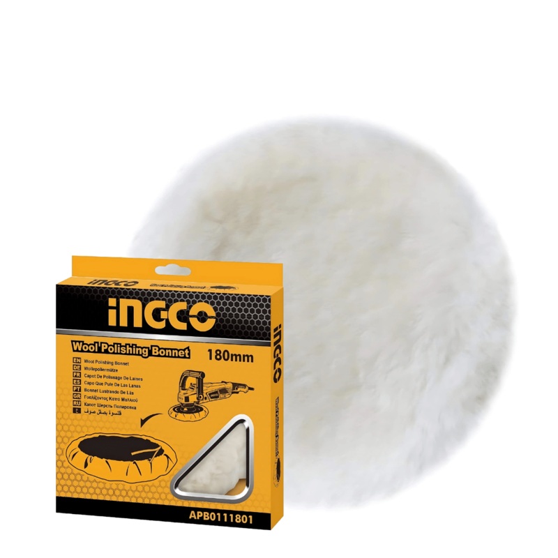 Ingco Wool Polishing Bonnet 180mm – APB0111801