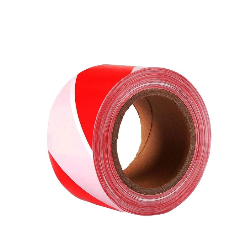 Red & White Warning Safety Tape – 60mm X 400m