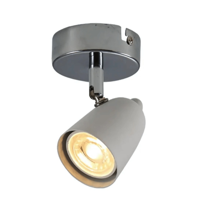 Skurupp White Cone Rotatable GU10 Chrome Spotlight