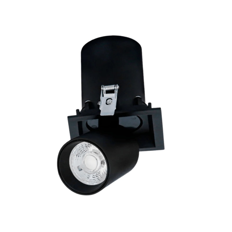 Telescopic Black Swivel Tilt Adjustable LED Ceiling Light – 20W