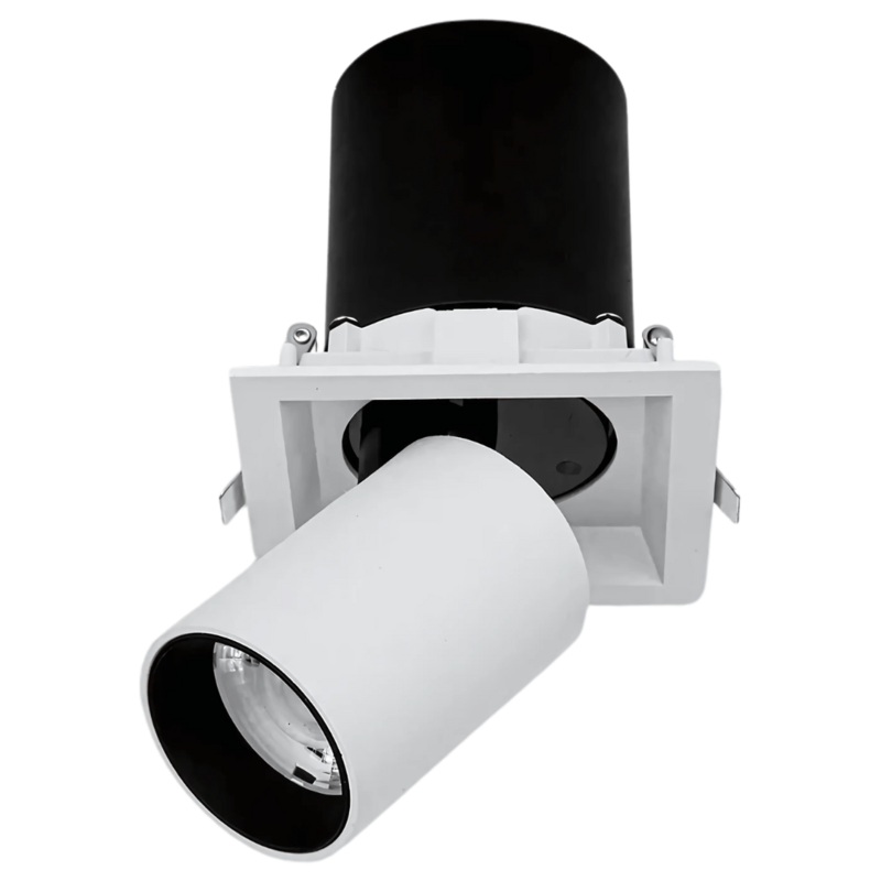 Telescopic White Swivel Tilt Adjustable LED Ceiling Light – 20W