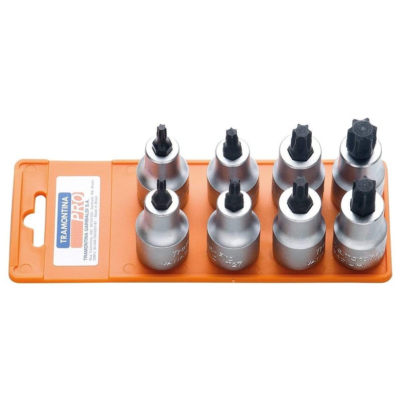 Tramontina 1/2 Trafix Tip Socket Set – 8 pieces