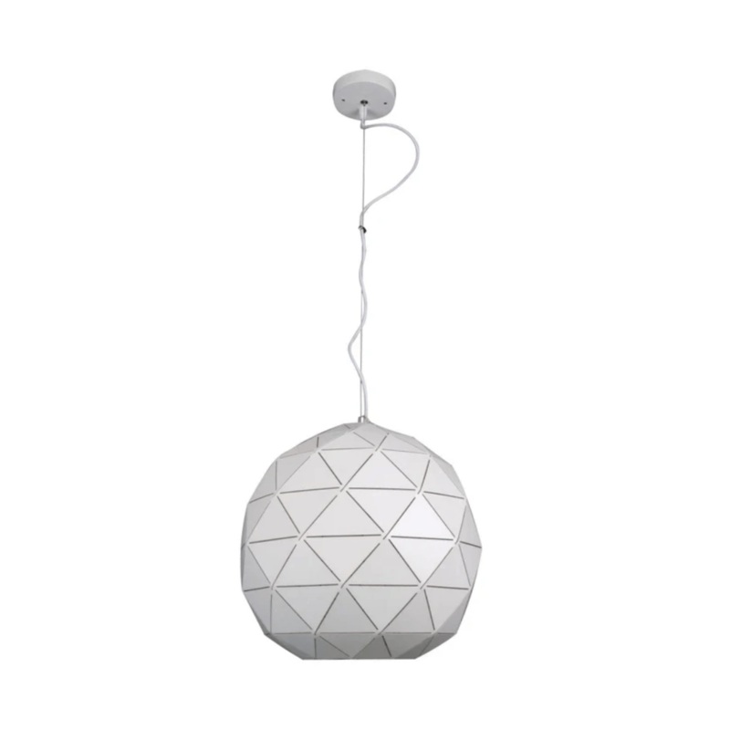 Triangle White Pattern Metal Laser Pendant Ceiling Light – 40W