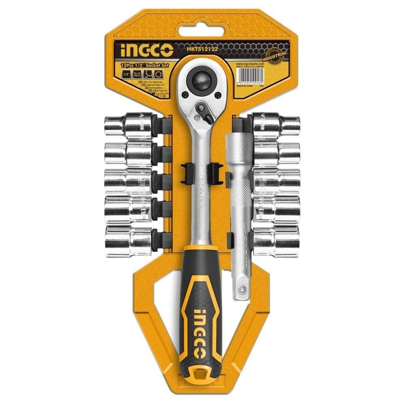 Ingco 12-Pieces 1/2 Socket Set – HKTS12122