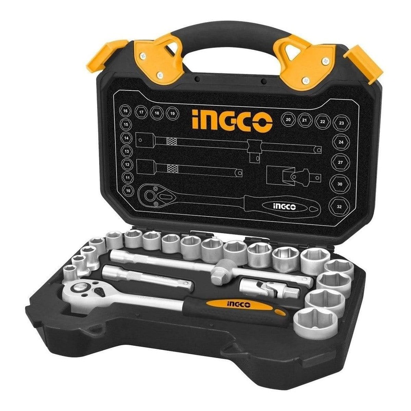 Ingco 25 Pieces 1/2 Socket Set – HKTS12251
