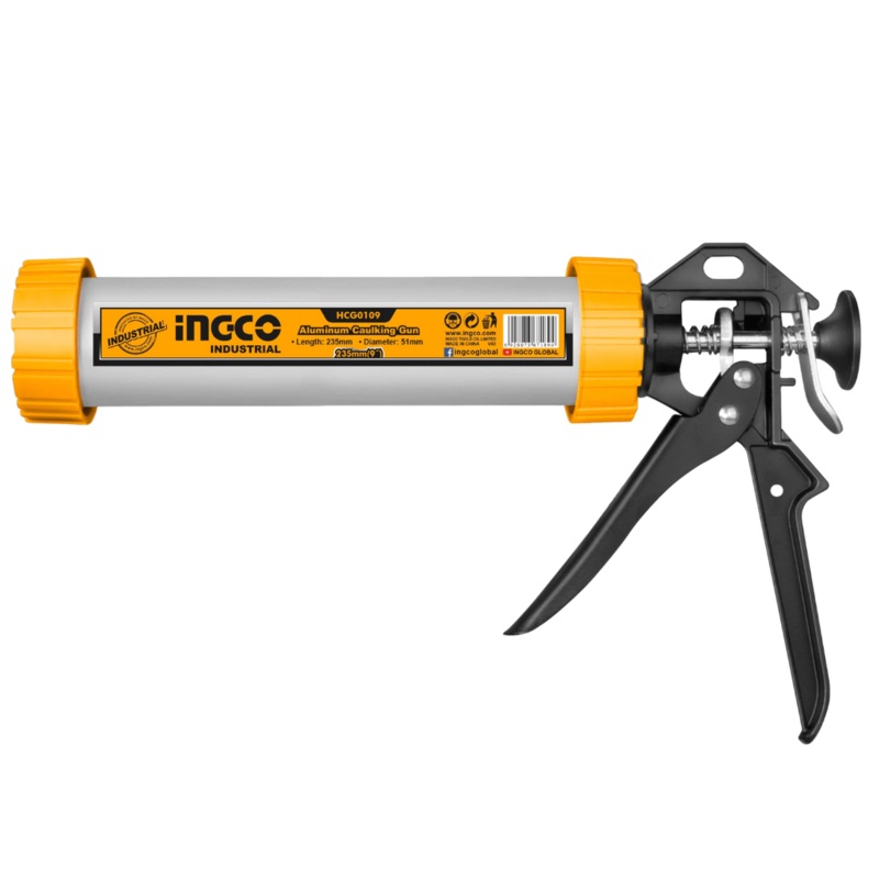 Ingco 9 Aluminium Caulking Gun with Plastic Adaptor – HCG0109