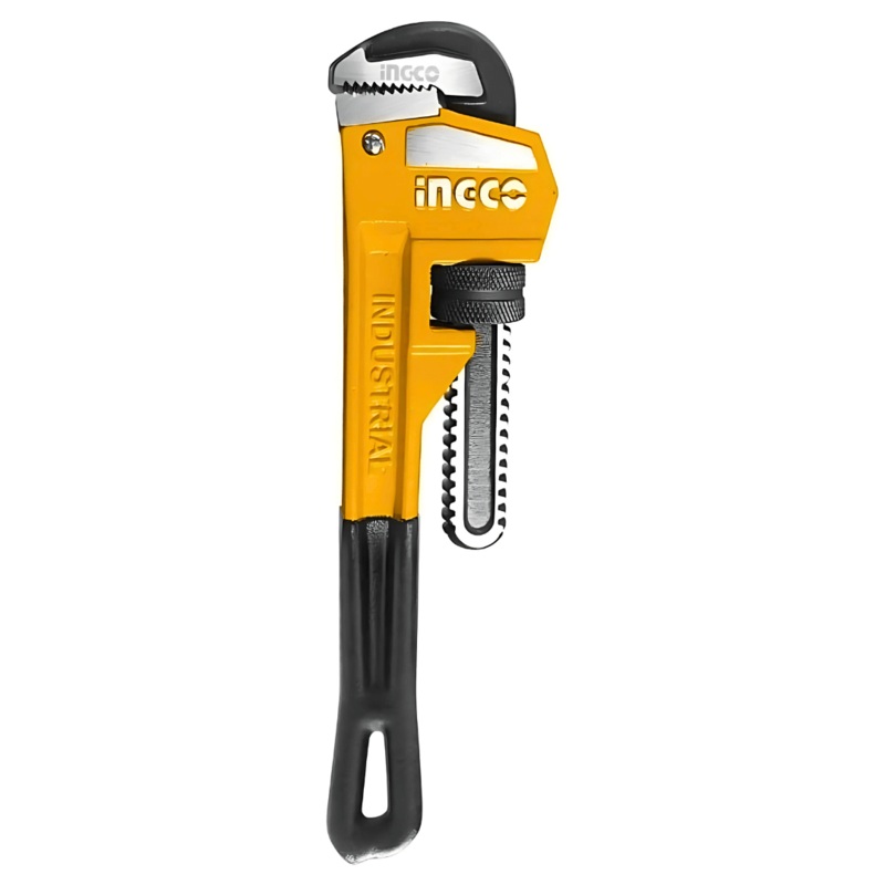Ingco Pipe Wrench with Drop-Forged Carbon Steel Jaws – 8 to 48