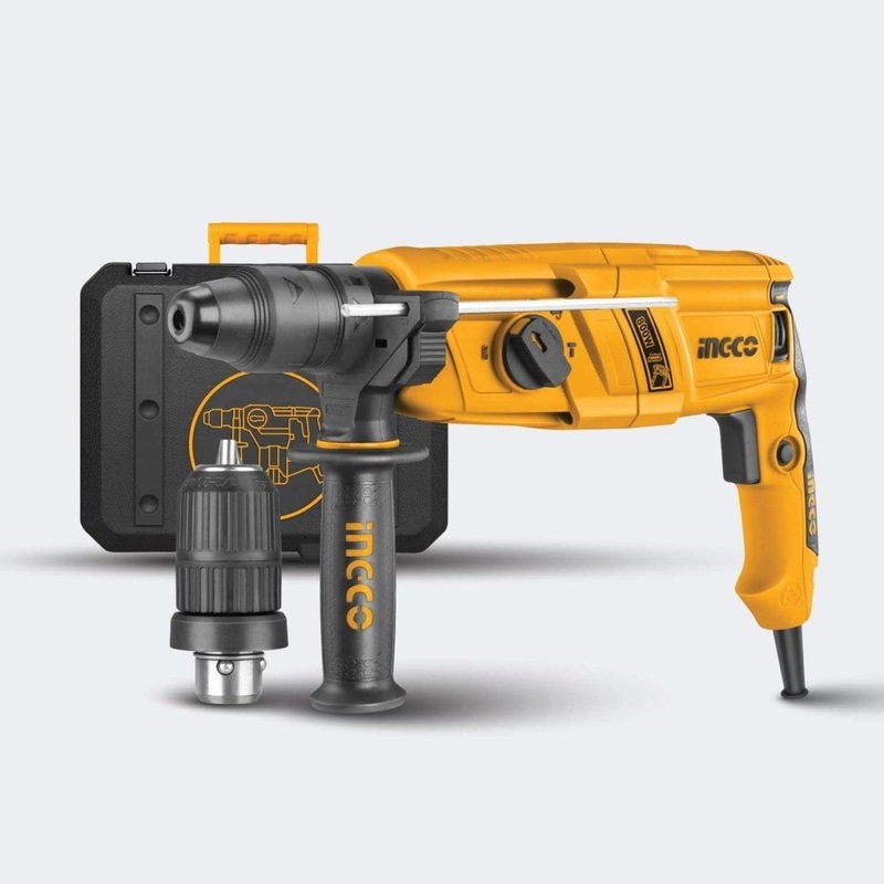 Ingco Rotary Hammer 800W with Keyless Chuck – RGH9028-2