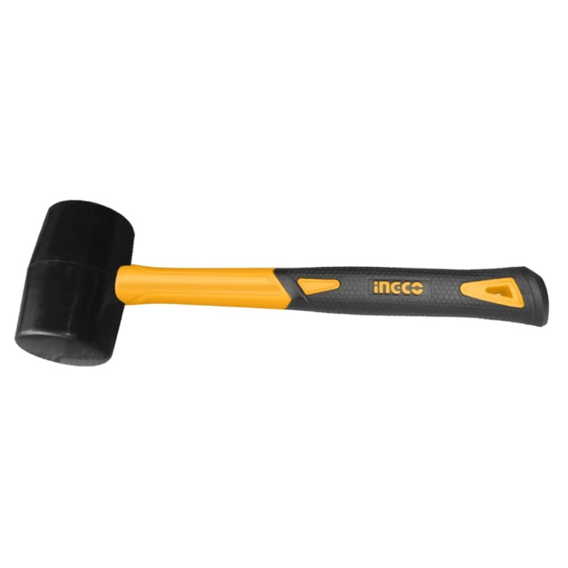 Ingco Rubber Hammer with Fiberglass Handle – 220g & 450g