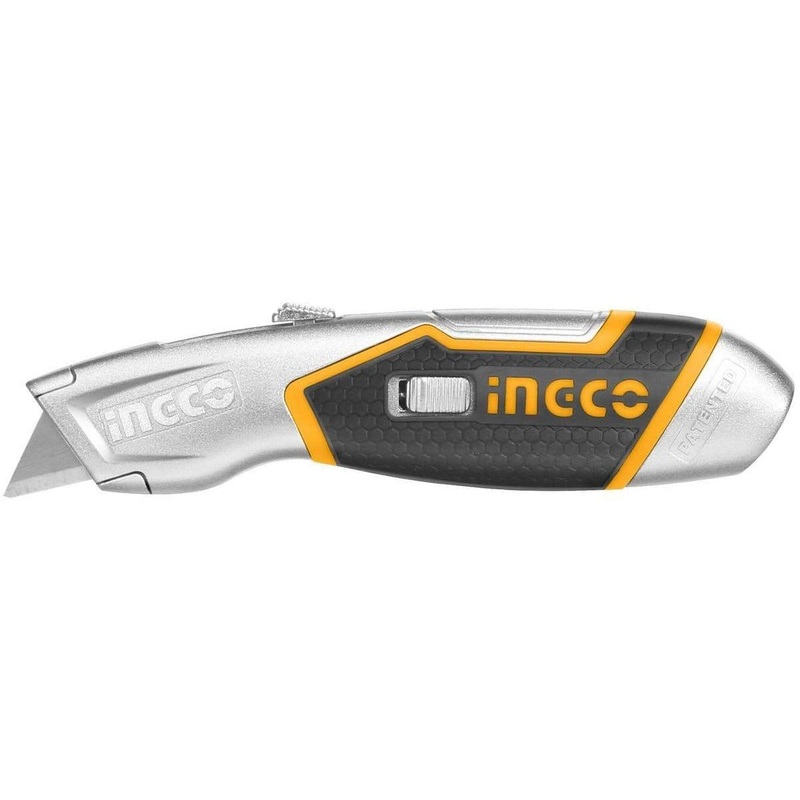 Ingco Utility Knife with Zinc Alloy Shell – HUK618