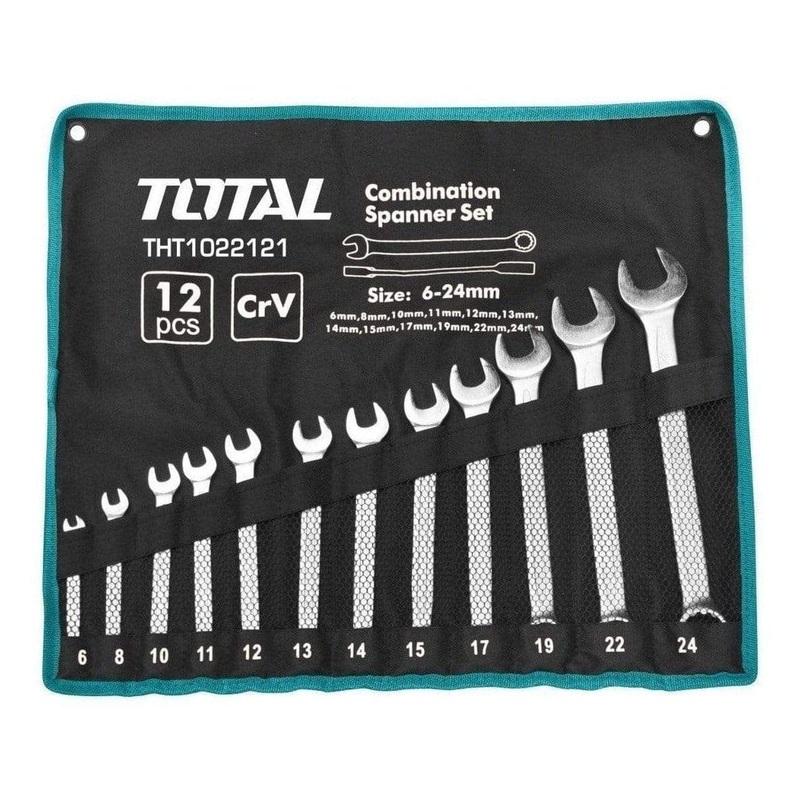 Total 12 Pieces Combination Spanner Set 6-32mm – THT1022122