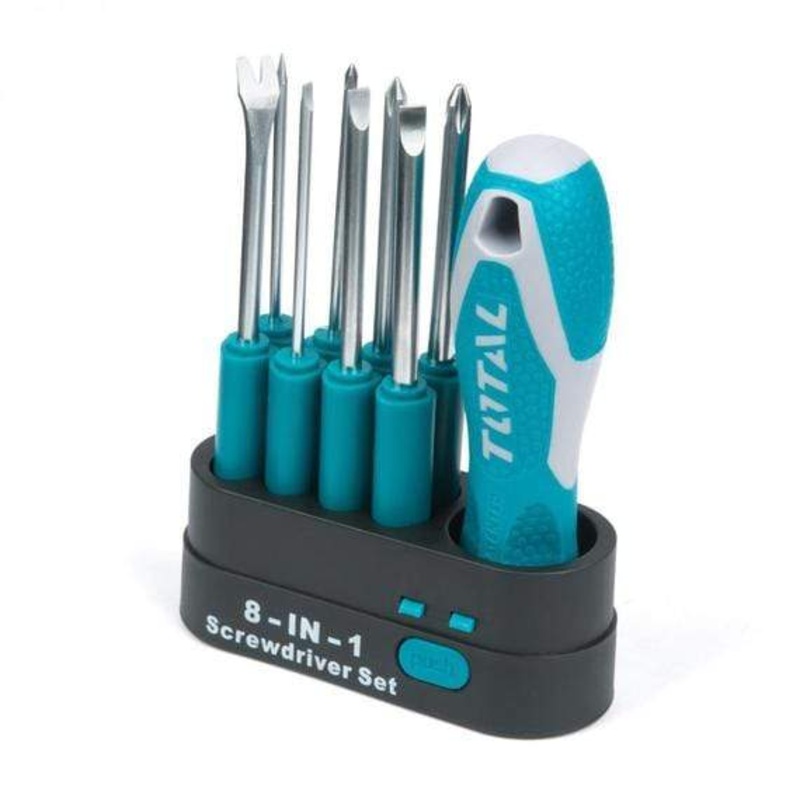 Total 9 Pieces Interchangeable Screwdriver Set – THT250906