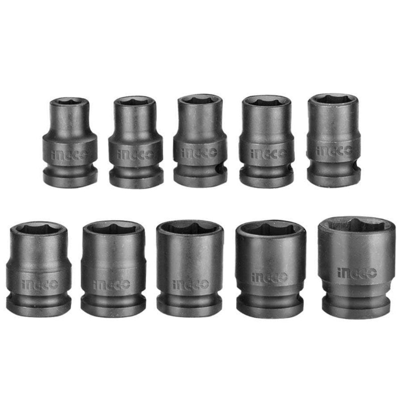 Ingco  10-Piece Impact Socket Set, CrMo Material – HKISSD12101