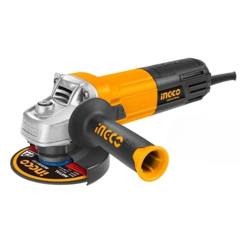 Ingco 4.5/115mm Angle Grinder 950W with 10 Pieces Cutting Disc – AG8508-1