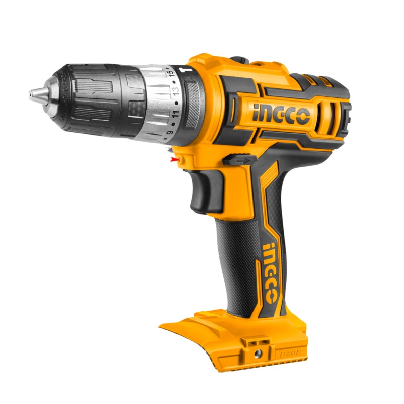 Ingco Lithium-Ion Cordless Hammer Impact Drill With Two 20V 2.0Ah Batteries & Charger – CIDLI200215