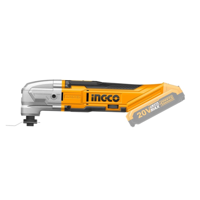 Ingco Lithium-Ion Cordless Multi-Tool with Variable Speed with 8 pieces Accessories Set 20V 2.0Ah- CMLI2001