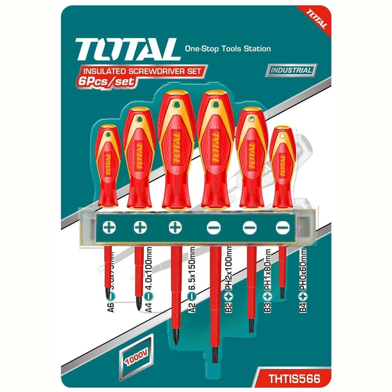 Total 6 Pieces Insulated Screwdriver Set 1000V – THTIS566