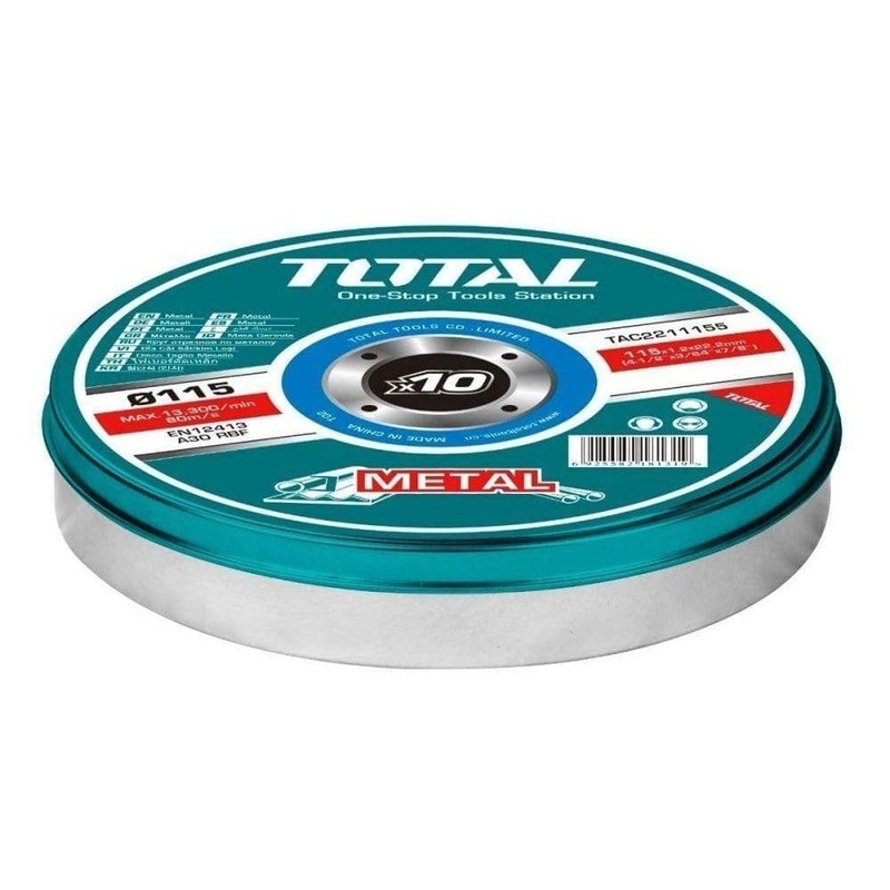 Total Abrasive Metal Cutting Disc 4.5 Set – TAC2211155