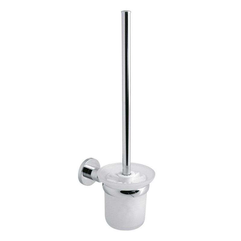 Vado Element Toilet Brush and Frosted Glass Holder – ELE-188-C/P