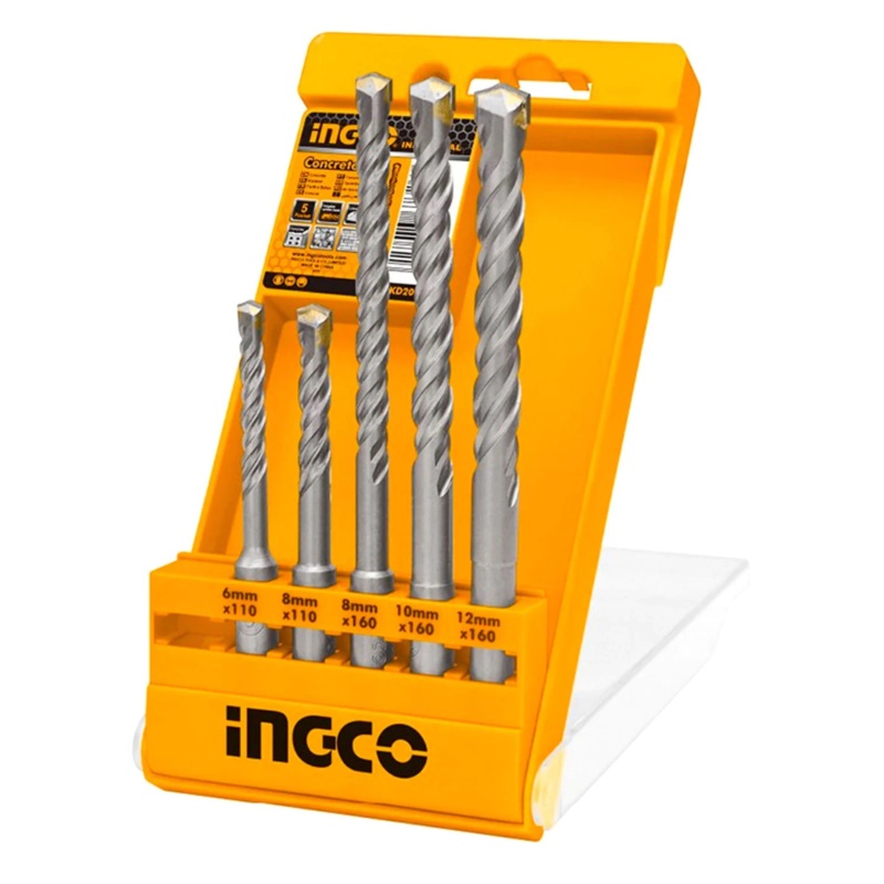 Ingco 5 Pieces SDS Plus Hammer Drill Bit Set – AKD2052