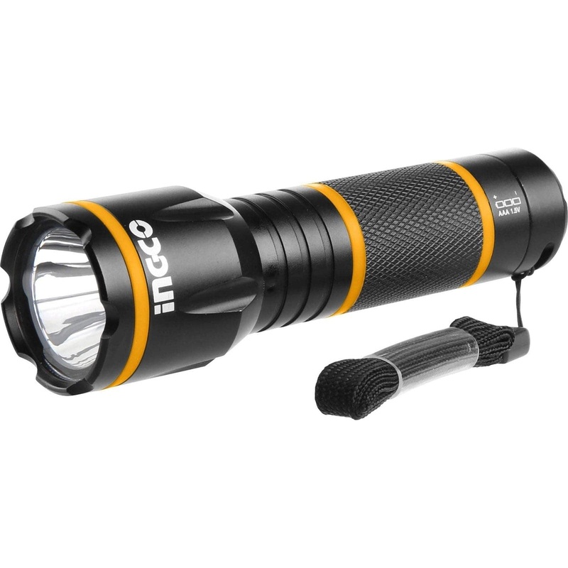 Ingco Waterproof Non-Rechargeable LED Flashlight – HFL013AAA1