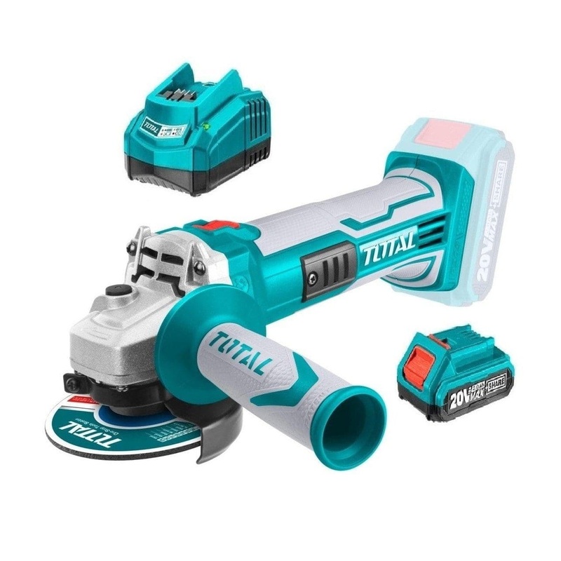 Total 4.5/115mm Li-ion 20V Angle Grinder – TAGLI1151